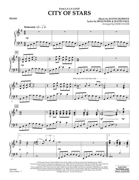 cifra city of stars|letra city of stars.